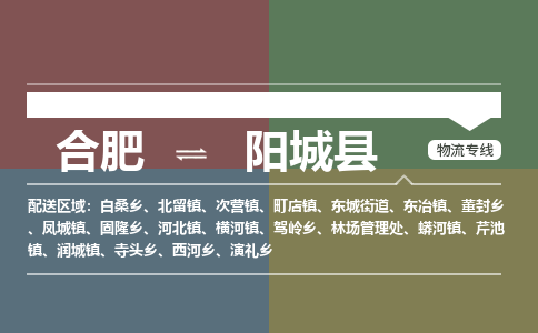 合肥到陽(yáng)城縣物流公司-合肥到陽(yáng)城縣專(zhuān)線(xiàn)-專(zhuān)人負責